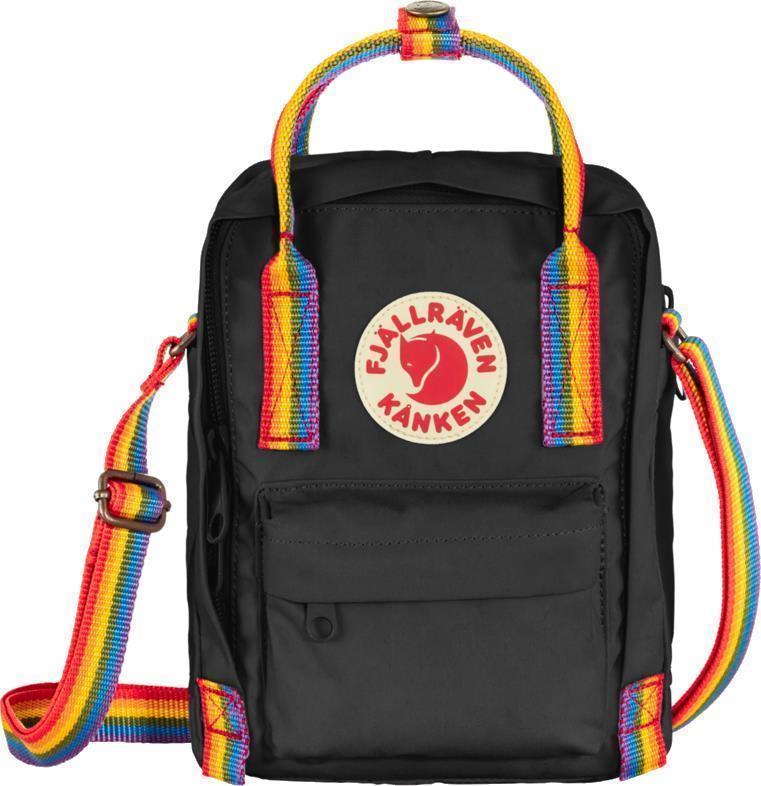 Kanken Rainbow Sling - Black / Rainbow Pattern 1