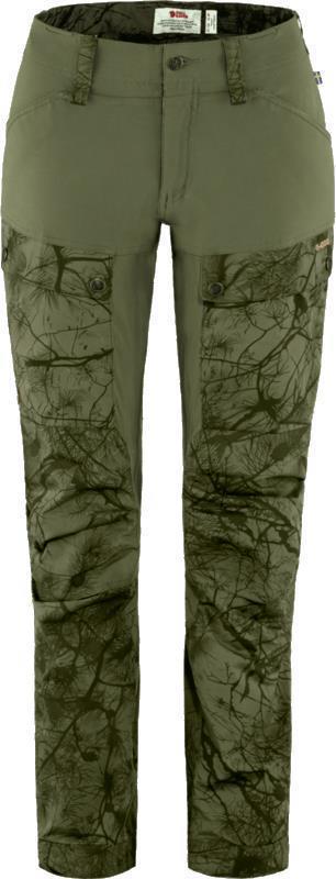Keb Trousers Curved, Long - Womens - Green Camo / Laurel Green 1