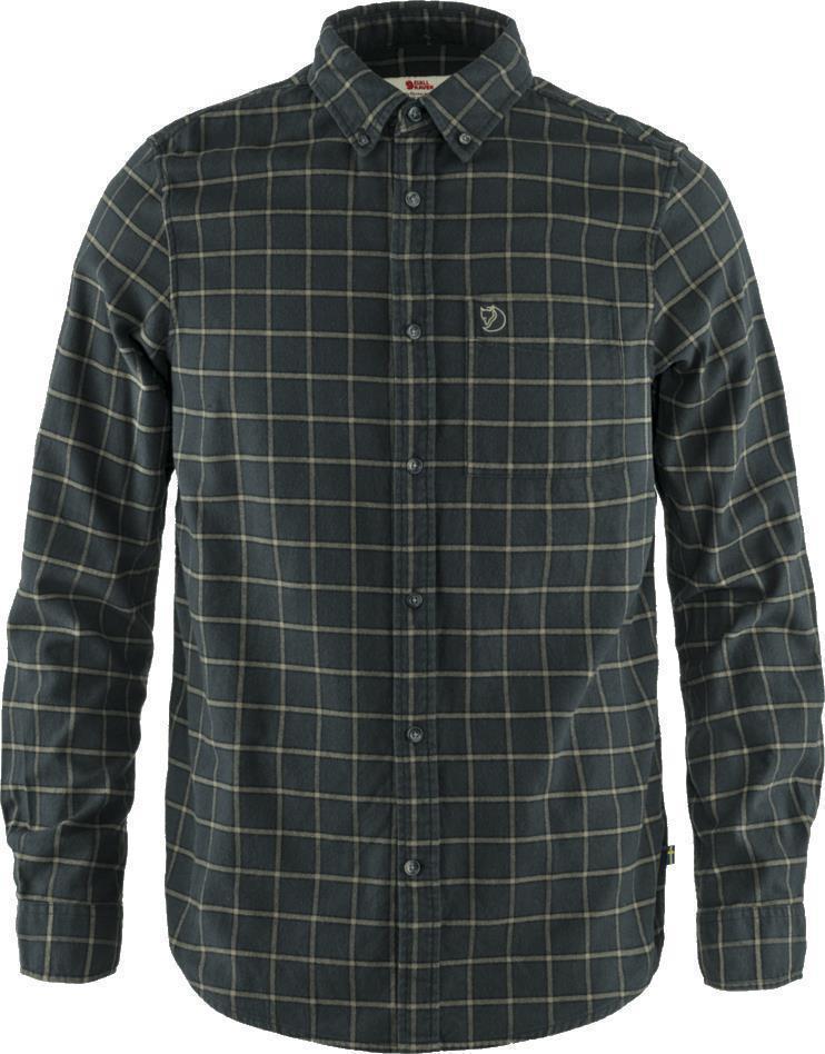 Ovik Flannel Shirt - Mens - Dark Grey 1