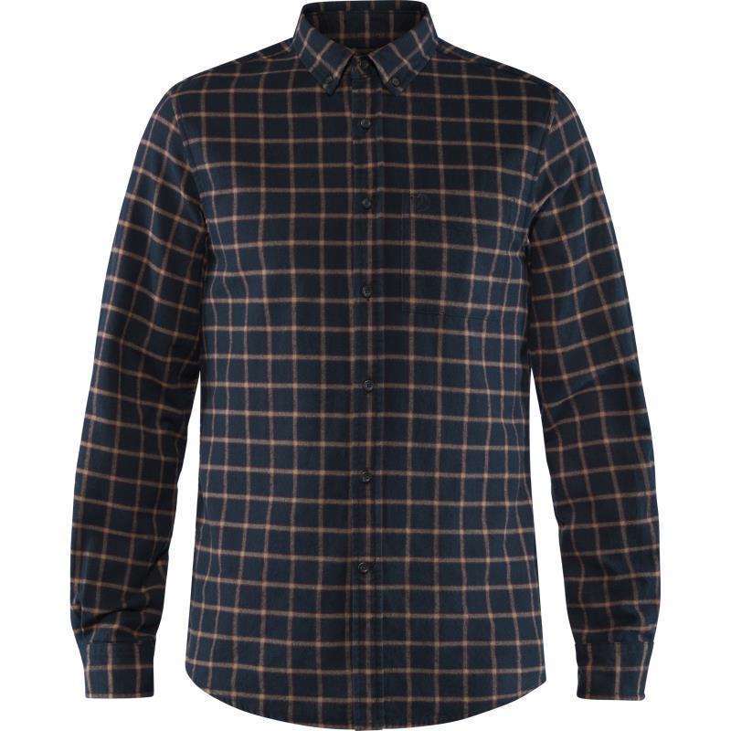 Ovik Flannel Shirt - Mens - Dark Navy 1