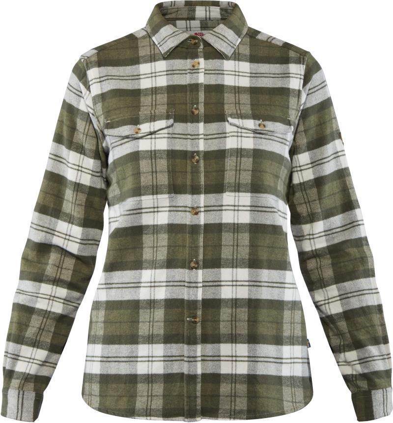 Ovik Heavy Flannel Shirt - Womens - Green 1