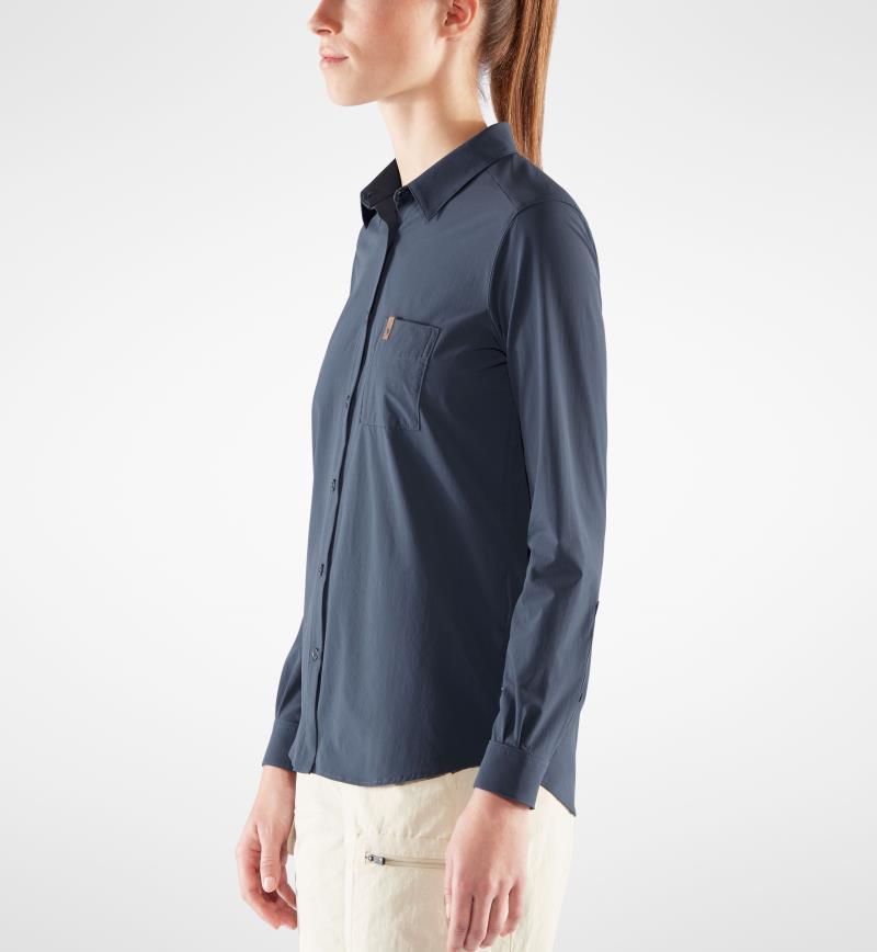 Ovik Lite LS Shirt - Womens - Navy 3