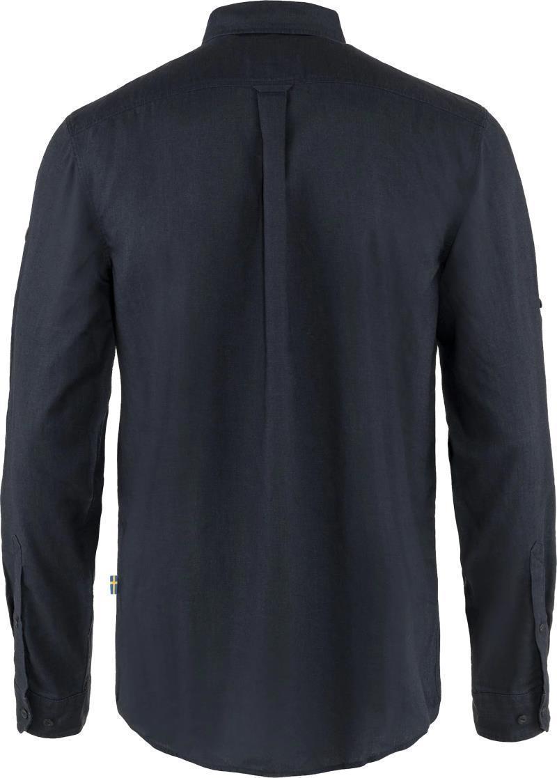 Ovik Travel LS Shirt - Mens - Dark Navy / Patina Green 3