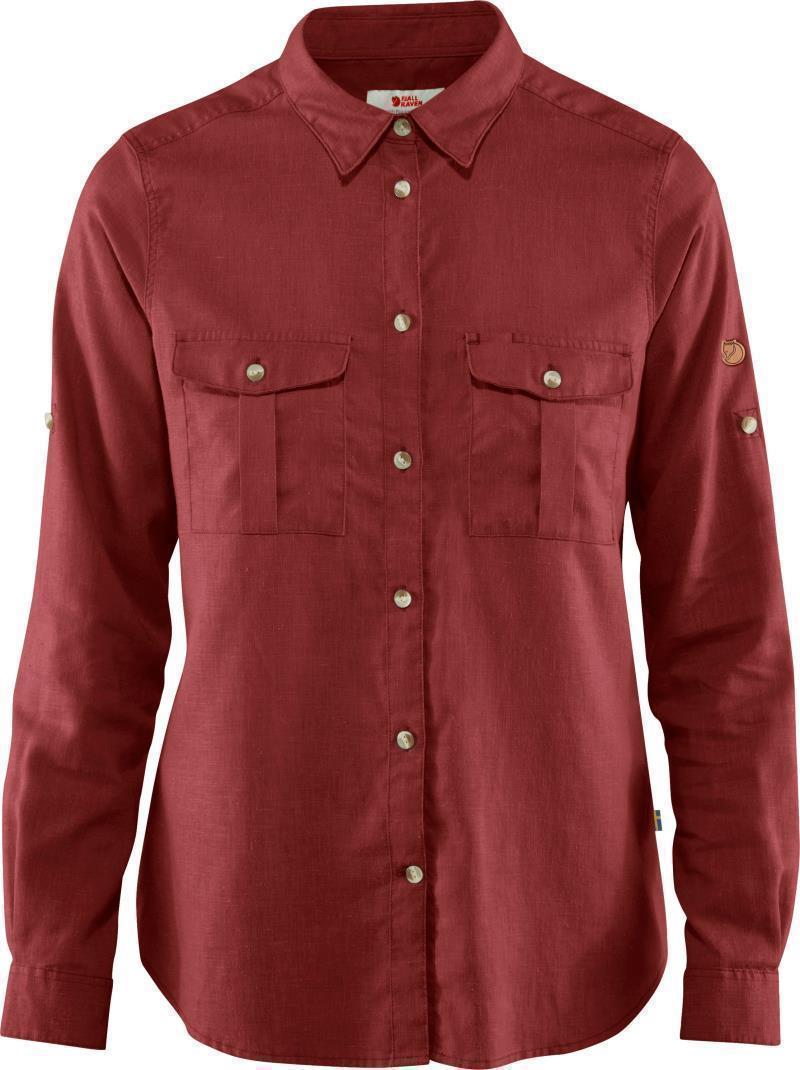 Ovik Travel LS Shirt - Womens - Raspberry Red 1