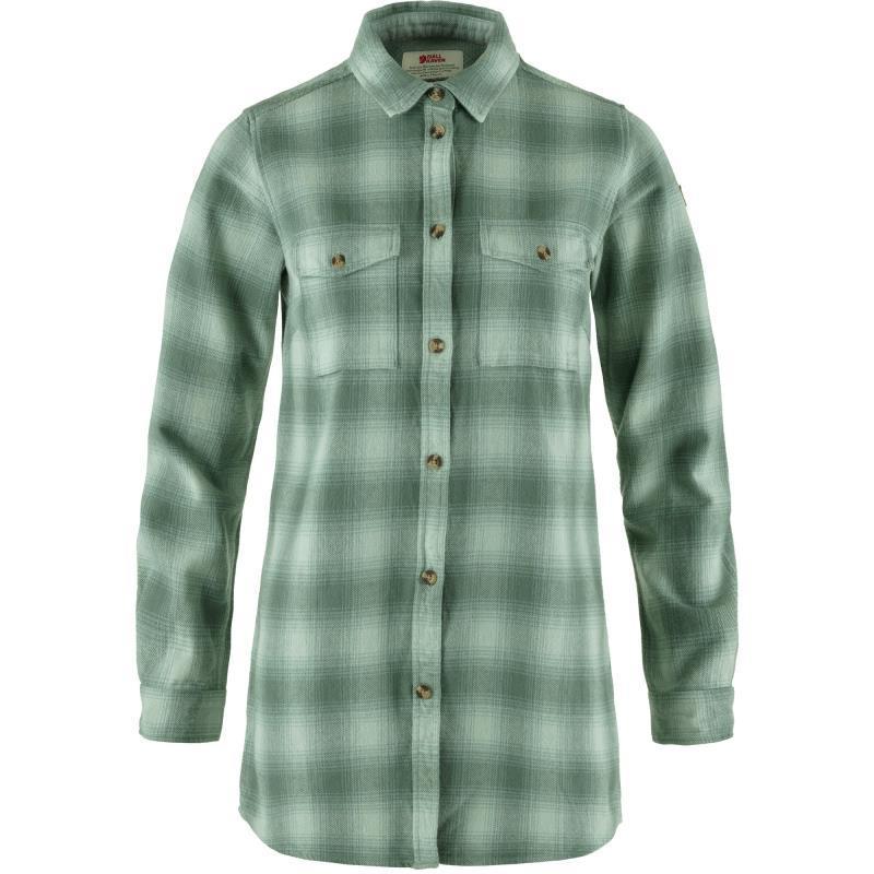 Ovik Twill LS Shirt - Womens - Misty Green / Patina Green 1