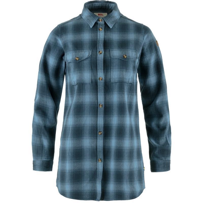 Ovik Twill LS Shirt - Womens - Mountain Blue / Dawn Blue 1