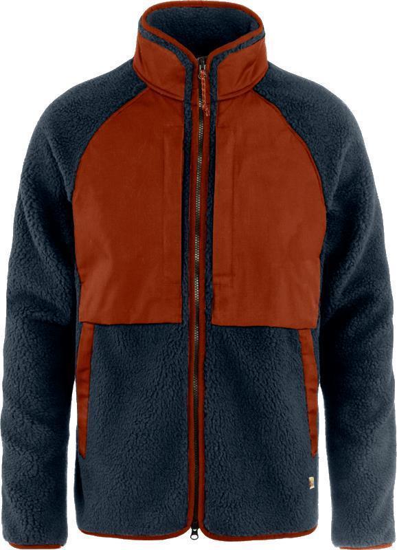 Vardag Pile Jacket - Mens - Navy / Autumn Leaf 1