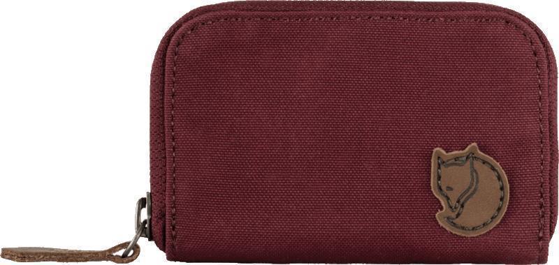 Zip Card Holder - Bordeaux Red 1