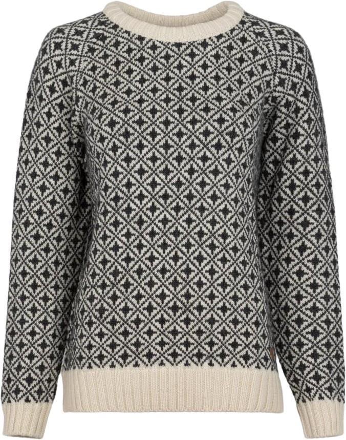Alma Round Neck Sweater, 100% Merino - Womens - coal 1