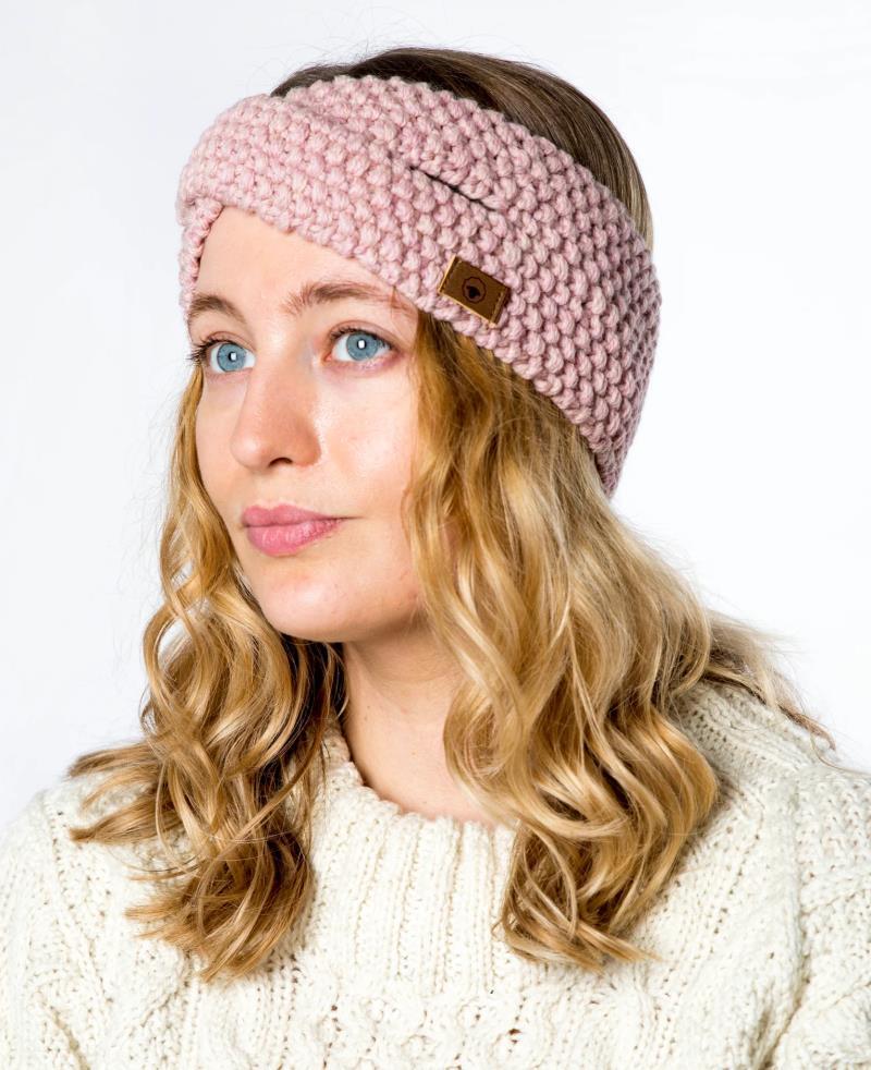 Alrune Band, 100% Merino - dark rose 1