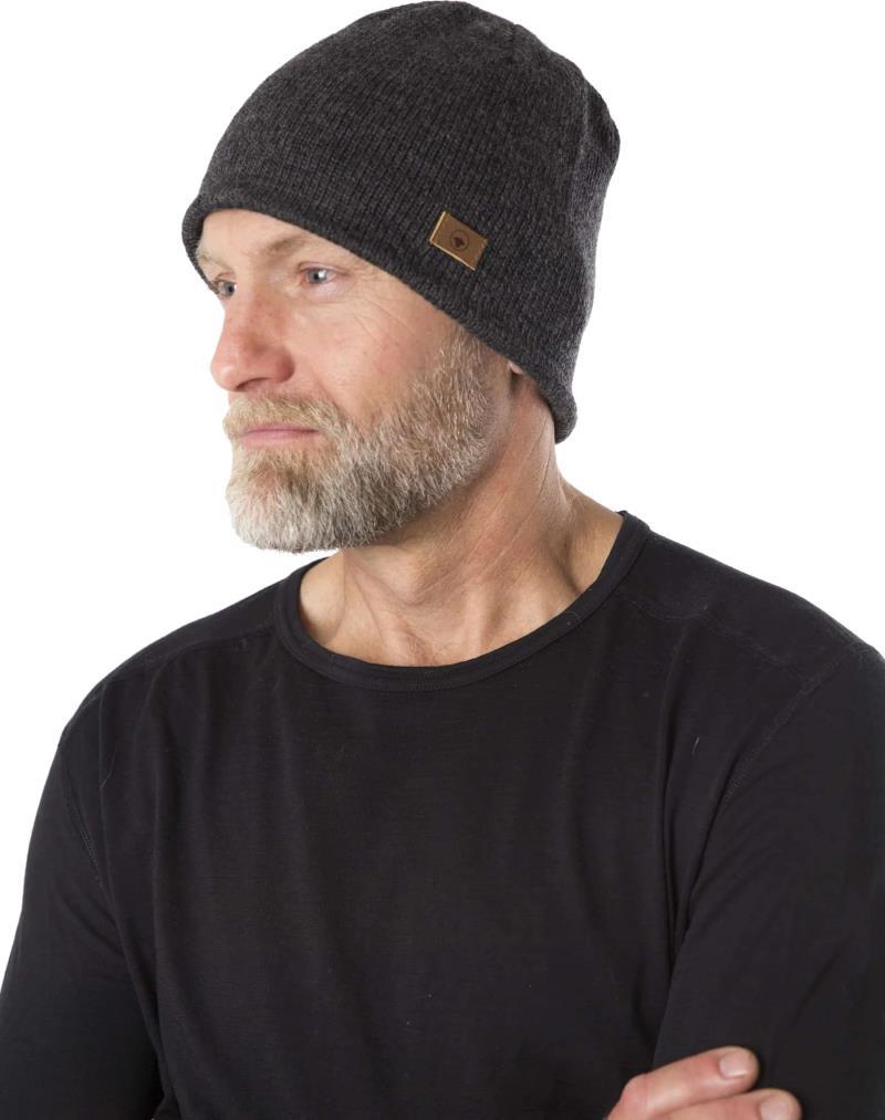 Arn Beanie, 100% Merino - coal 1