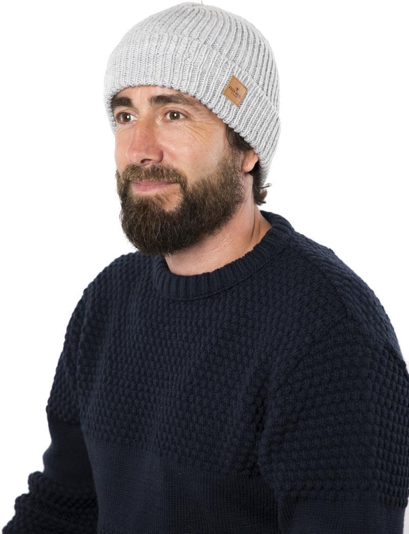 C-Beanie, 100% Merino - Mens - silver grey 1