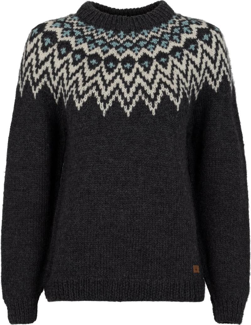 Che Che Round Neck Sweater, 100% Merino - Womens - coal 1