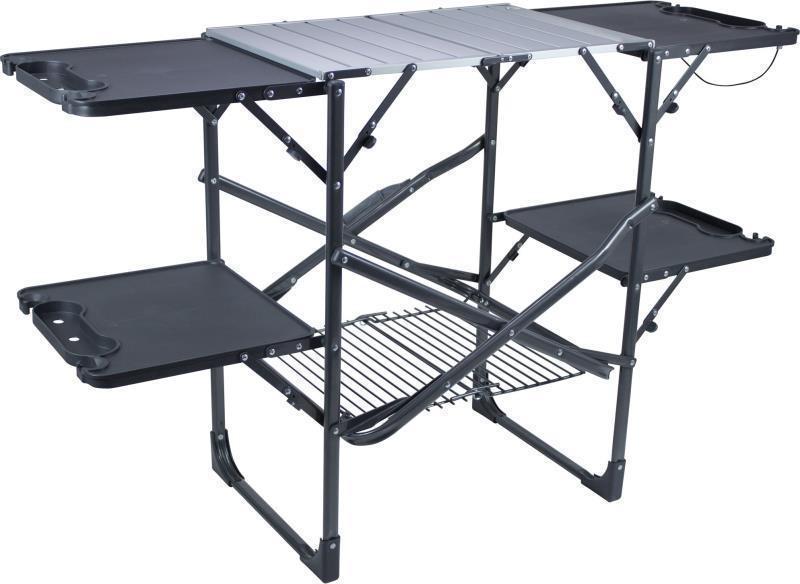Slim Fold One Piece Cook Station - Black - Not Applicable 1