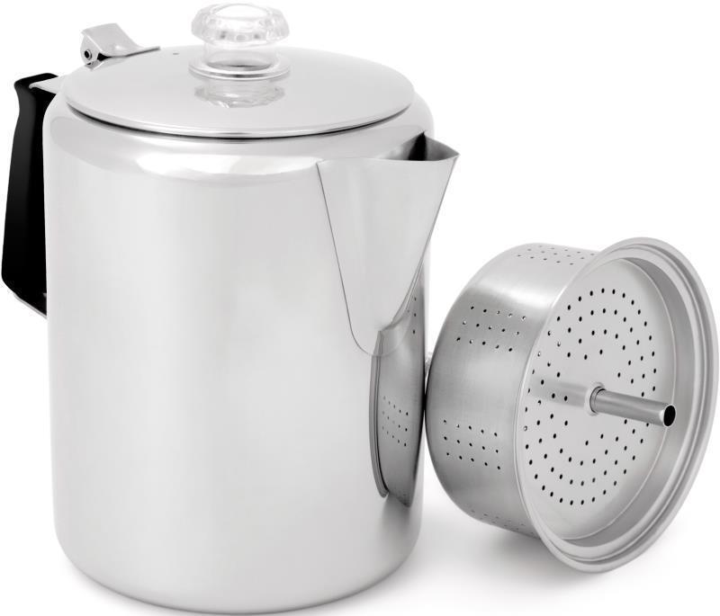 Glacier Stainless Percolator with Silicone Handle - 12 Cup - Not Applicable 1