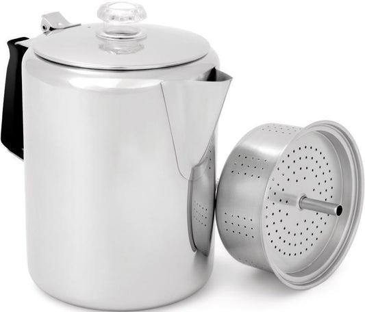 Glacier Stainless Percolator with Silicone Handle - 12 Cup - Not Applicable 1
