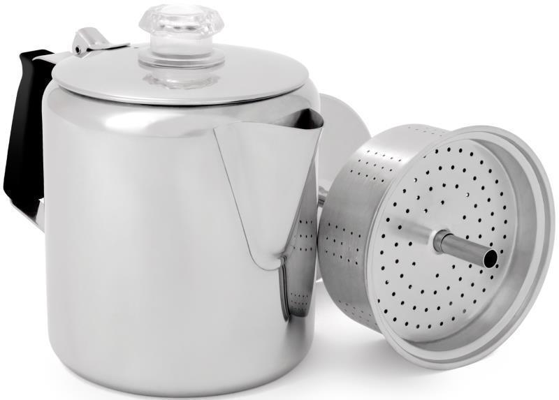 Glacier Stainless Percolator with Silicone Handle - 6 Cup - Not Applicable 1