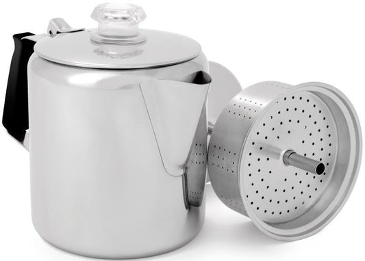 Glacier Stainless Percolator with Silicone Handle - 6 Cup - Not Applicable 1