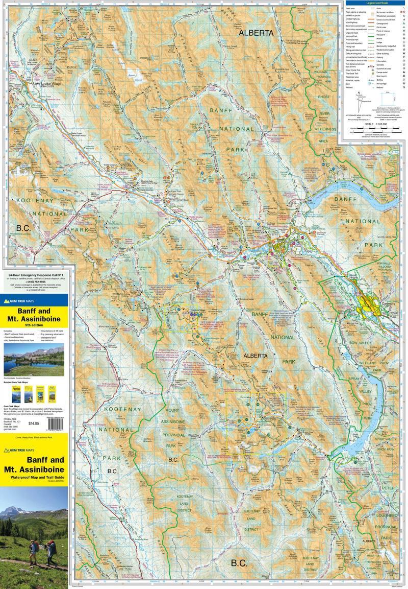 Banff & Mt. Assiniboine 9th Edition - Waterproof - Not Applicable 2