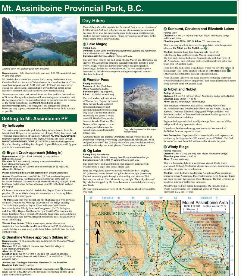 Banff & Mt. Assiniboine 9th Edition - Waterproof - Not Applicable 5