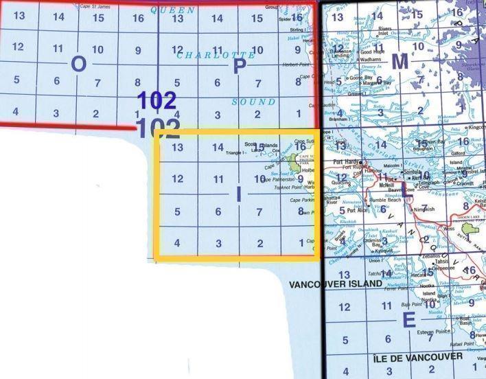 TOPO MAP PAPER 1:50,000 - 102I 1