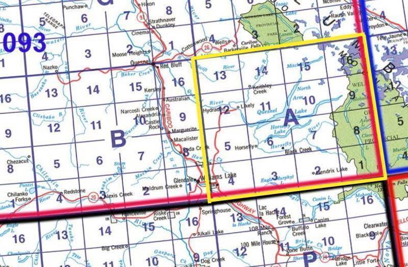 TOPO MAP PAPER 1:50,000 - 93A 1