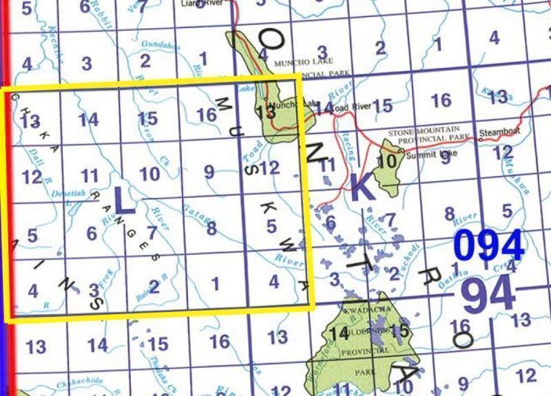 TOPO MAP PAPER 1:50,000 - 94L 1