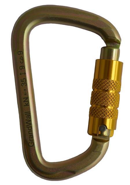 Zion Triple Action Steel Carabiner - Zinc - Not Applicable 1