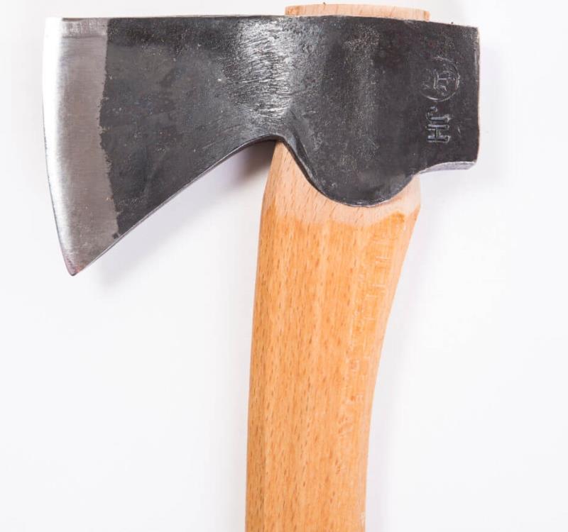 Large Carving Axe, Double Grinded, Carved Handle - 37cm / 14.5" - Not Applicable 2