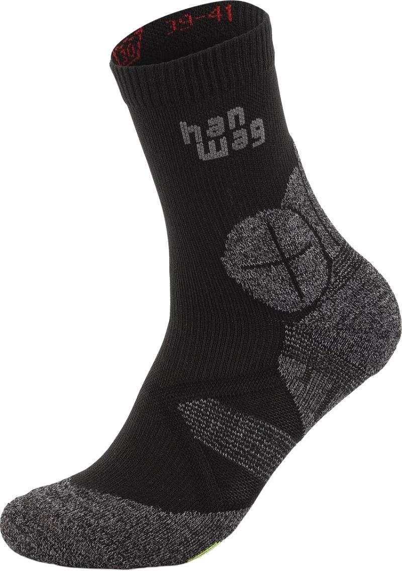 Hike Socks - Asphalt / Green 1