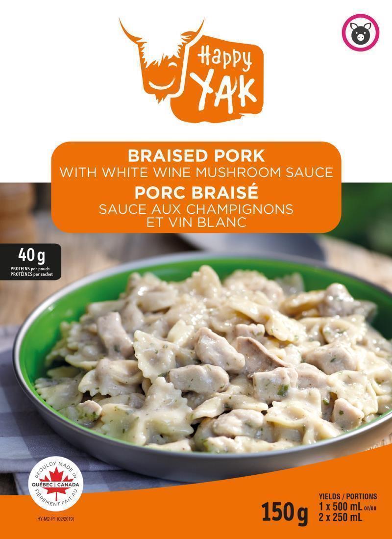 Braised Pork w/ White Wine Mushroom Sauce - 1 Portion - Not Applicable 1