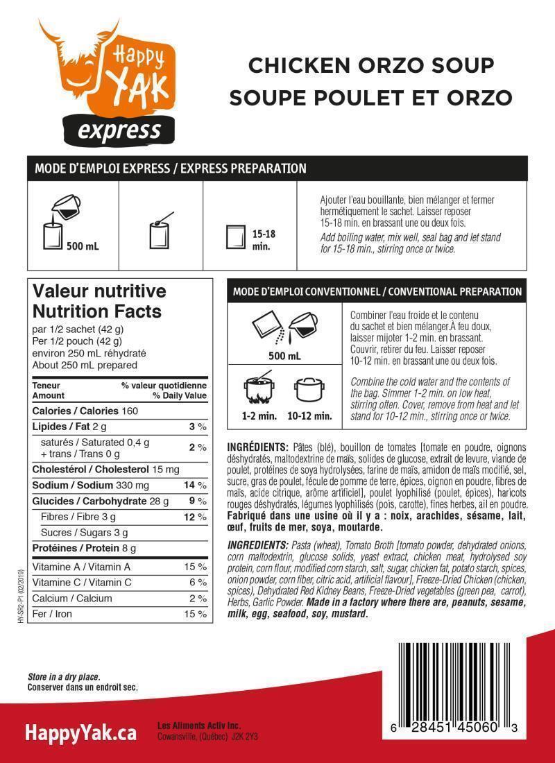 Chicken & Orzo Soup - 1 Portion - Not Applicable 2