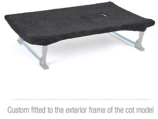 Fleece Insulated Dog Cot Cover L - Black 1