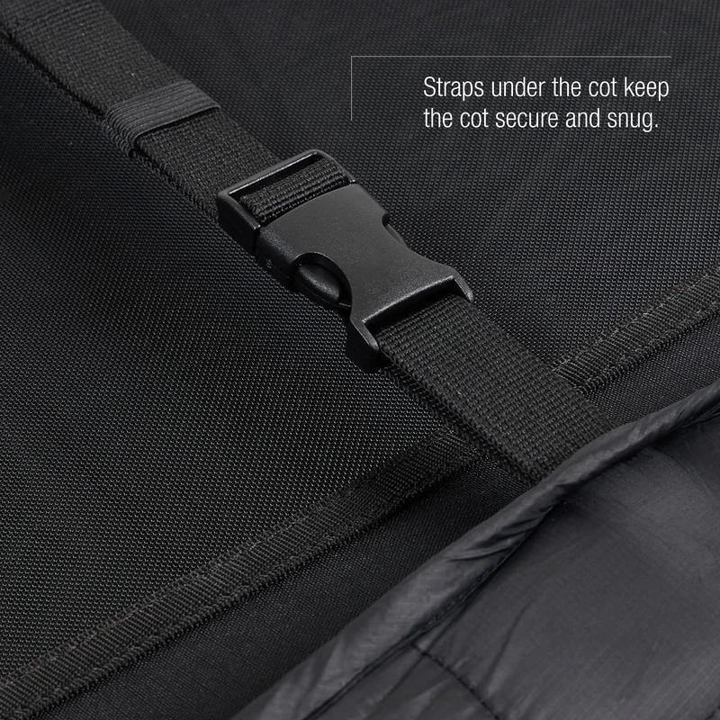 Insulated Dog Cot Cover L - Black / Iron Block 6