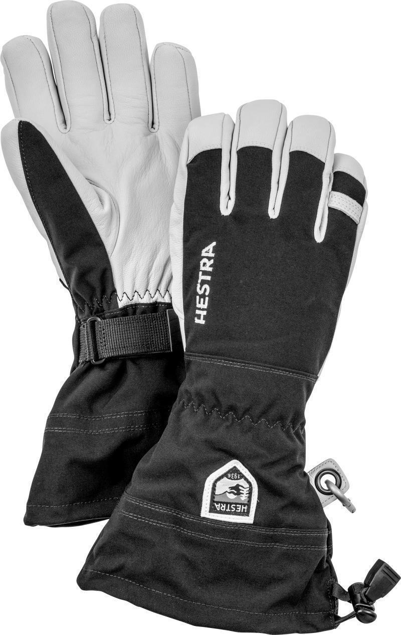 Army Leather Heli Ski Gloves - Black 1