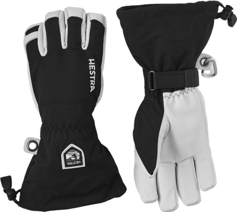 Army Leather Heli Ski Gloves - Black 2
