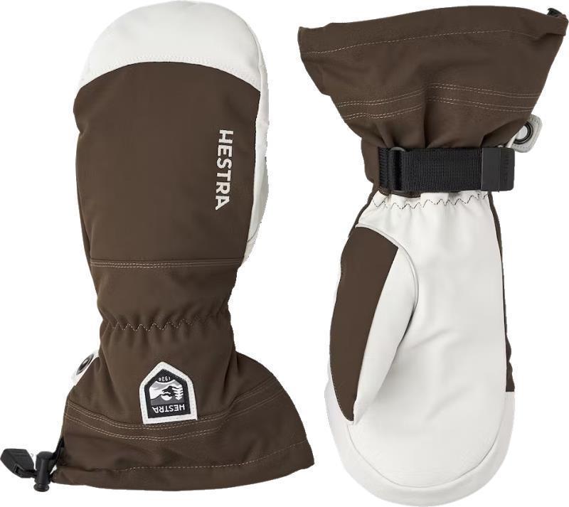 Army Leather Heli Ski Gloves - Espresso 1