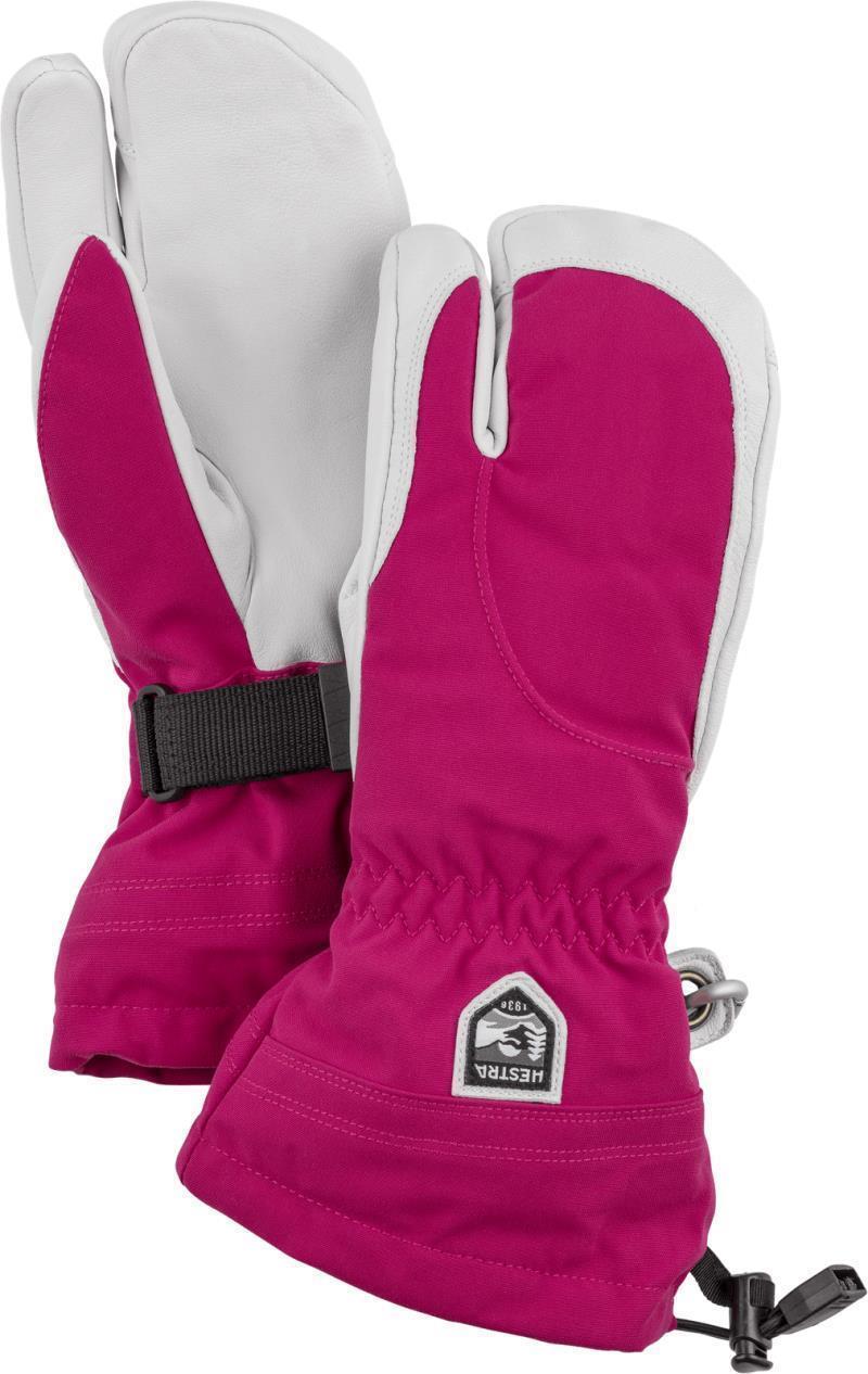 Heli Ski 3-Finger - Womens - Fuchsia / Off White 1