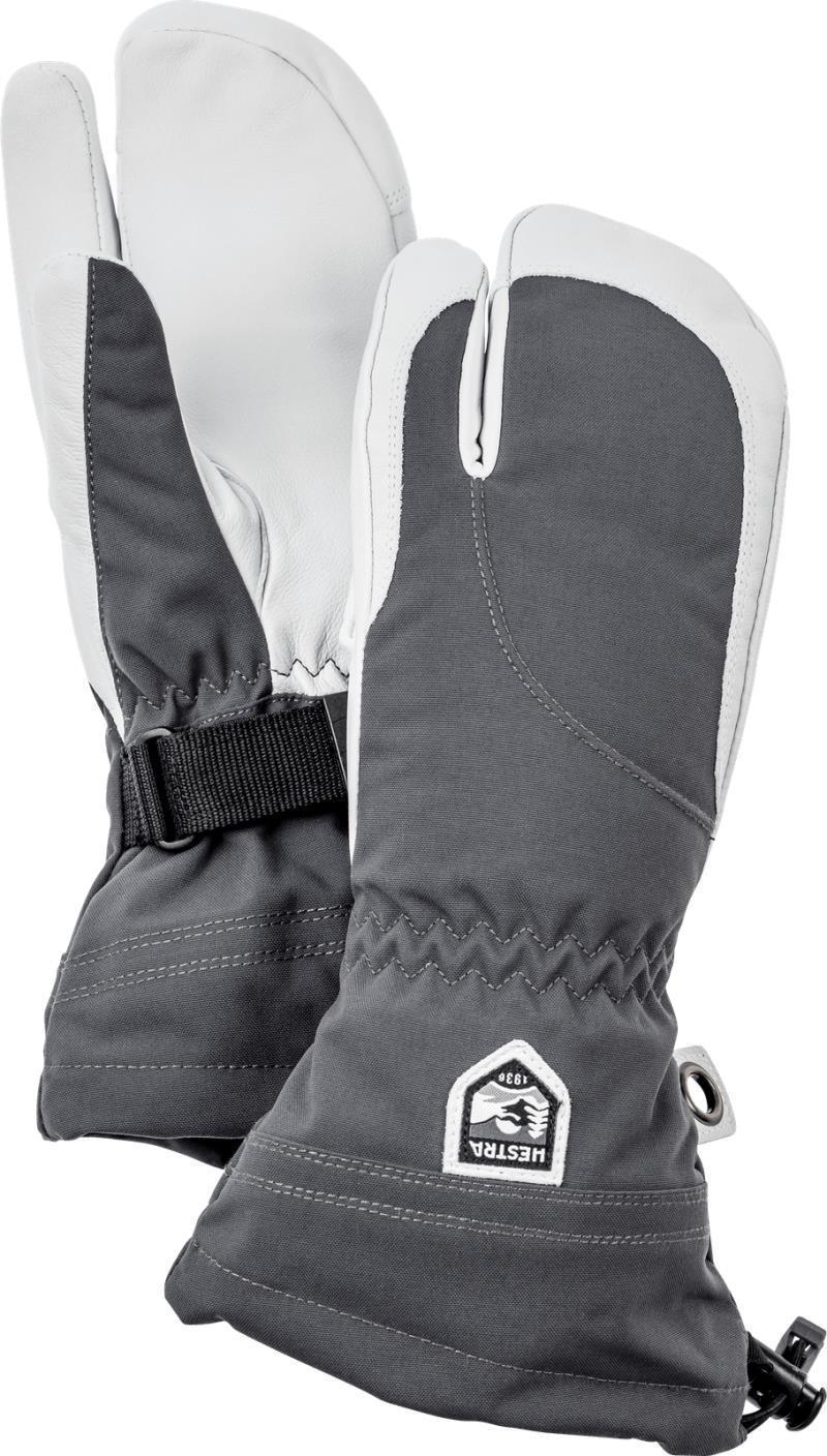Heli Ski 3-Finger - Womens - Grey / Off White 1