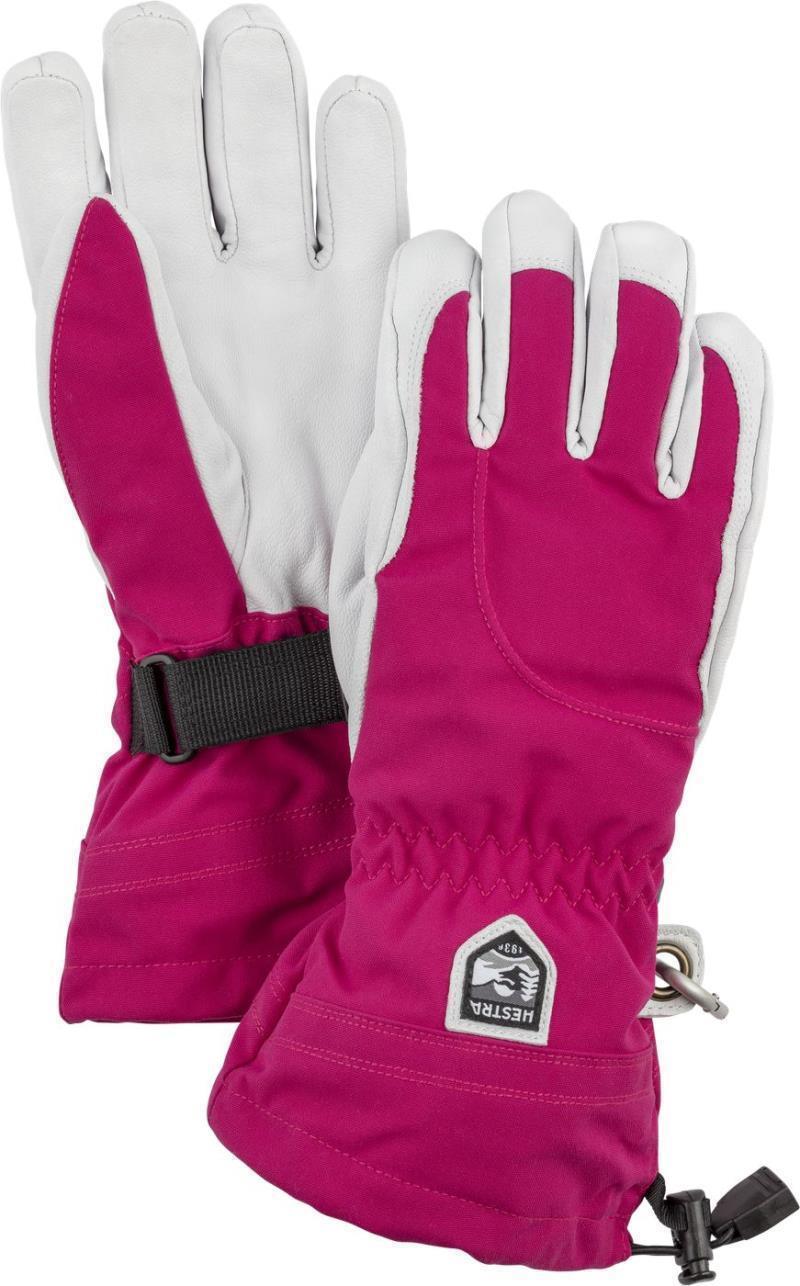 Heli Ski Gloves - Womens - Fuchsia / Off White 1