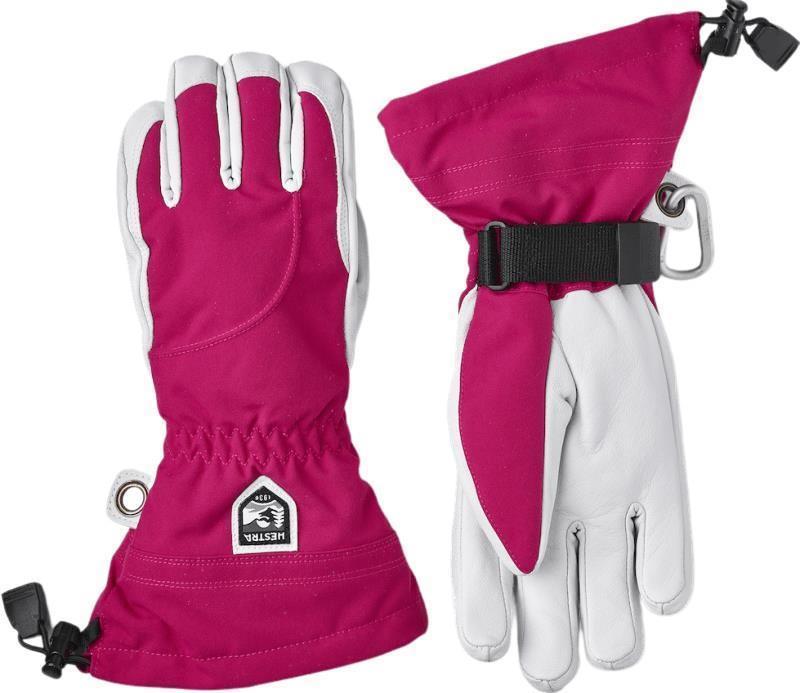 Heli Ski Gloves - Womens - Fuchsia / Off White 2