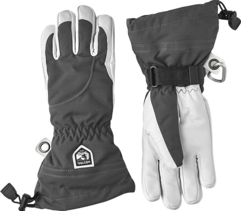 Heli Ski Gloves - Womens - Grey / Off White 2