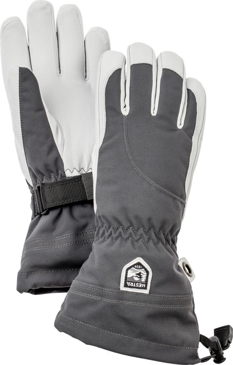 Heli Ski Gloves - Womens - Grey / Off White 1