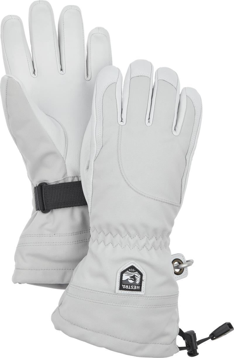 Heli Ski Gloves - Womens - Pale Grey / Off White 1