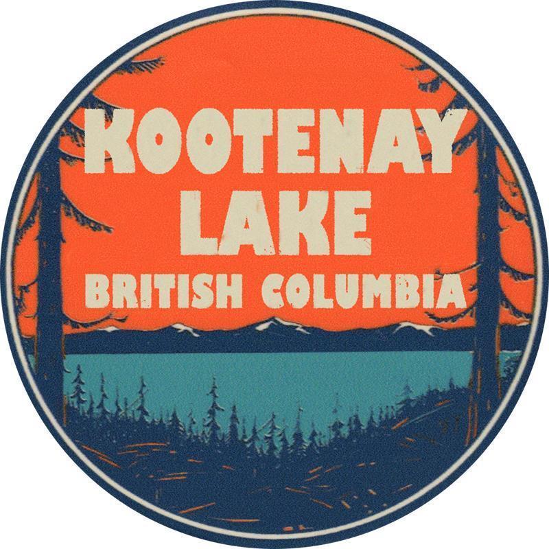 Retro Stickers - Kootenay Lake 1