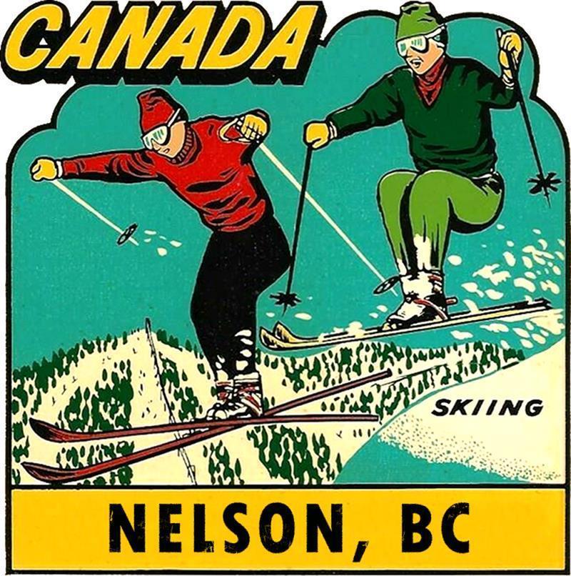 Retro Stickers - Nelson Skiiers 1