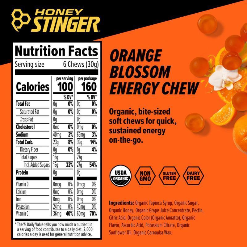 Energy Chews - Organic - Orange Blossom 1