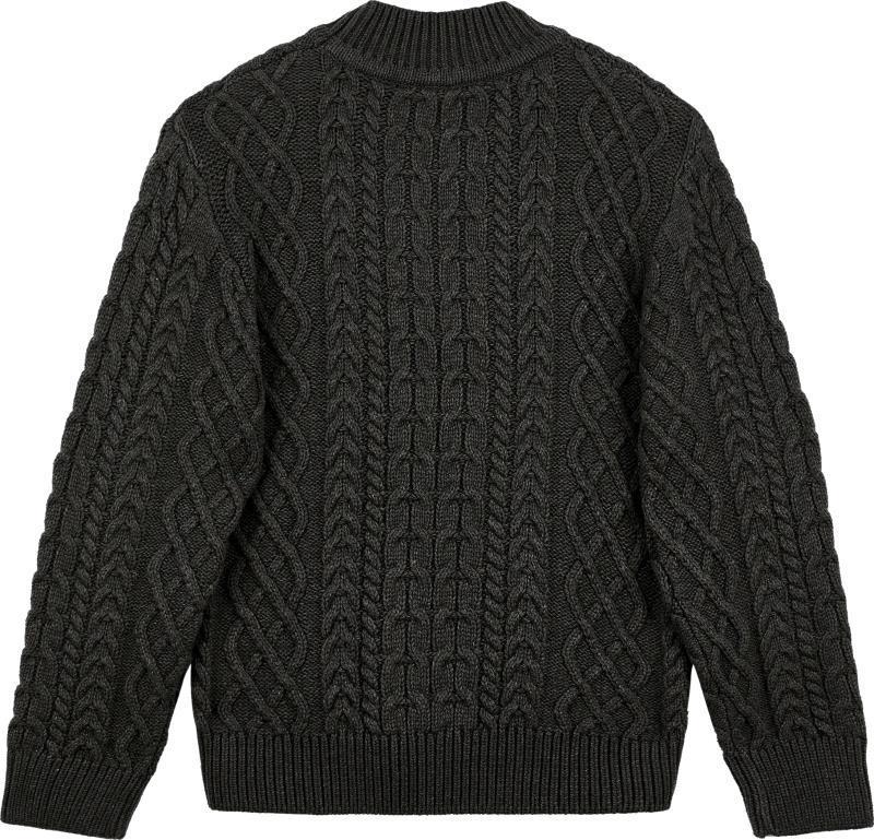 Fisherman Sweater - Mens - Charcoal 2
