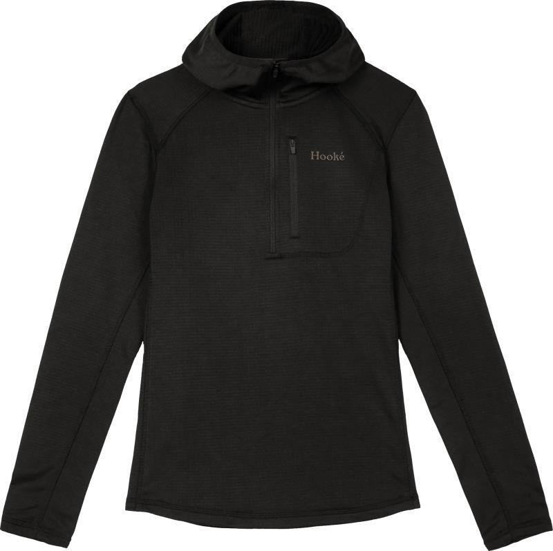 Grid Base Layer Hoodie - Womens - Black 1