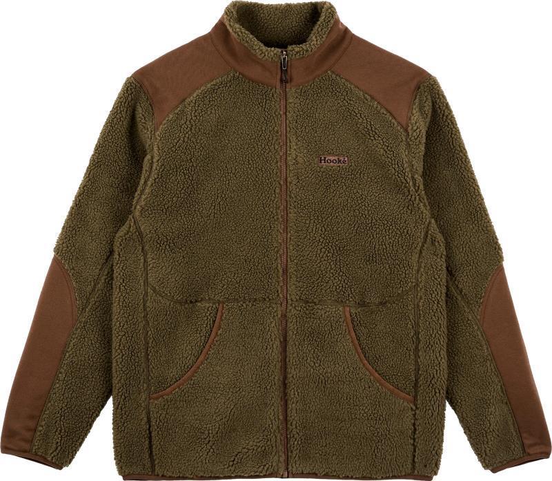 Mossy Sherpa Fleece - Mens - Dark Olive / Dark Brown 1